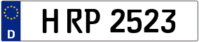 Trailer License Plate